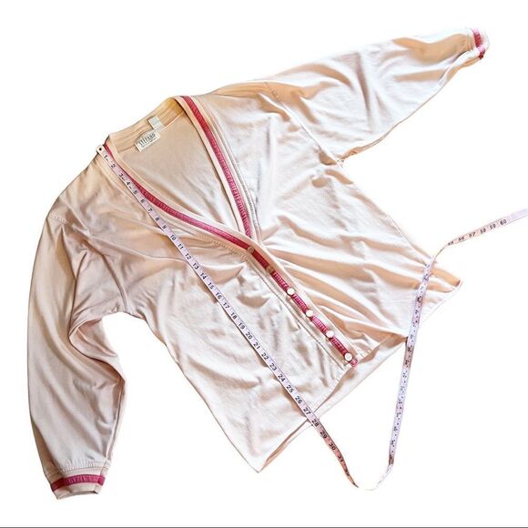 Vintage 80’s 90’s Lightweight Pink Cardigan Stefano World Wide - Picture 6 of 8